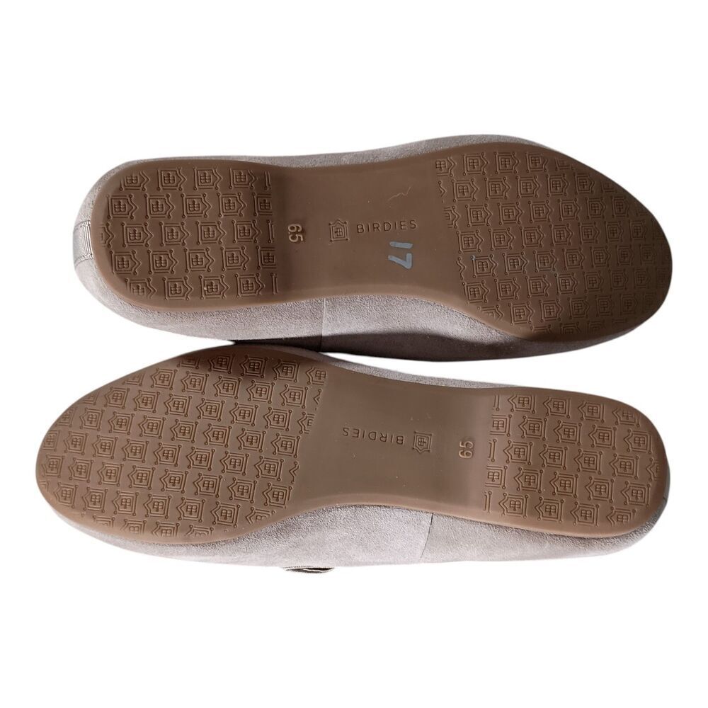 Birdies The Starling Shoes Flats Loafter Suede Stone Grey Women's 6.5 - Picture 11 of 12